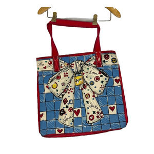 Love Sparkle Tote Bag Heart Cat Bow Brighton Tom Clancy Design Canvas